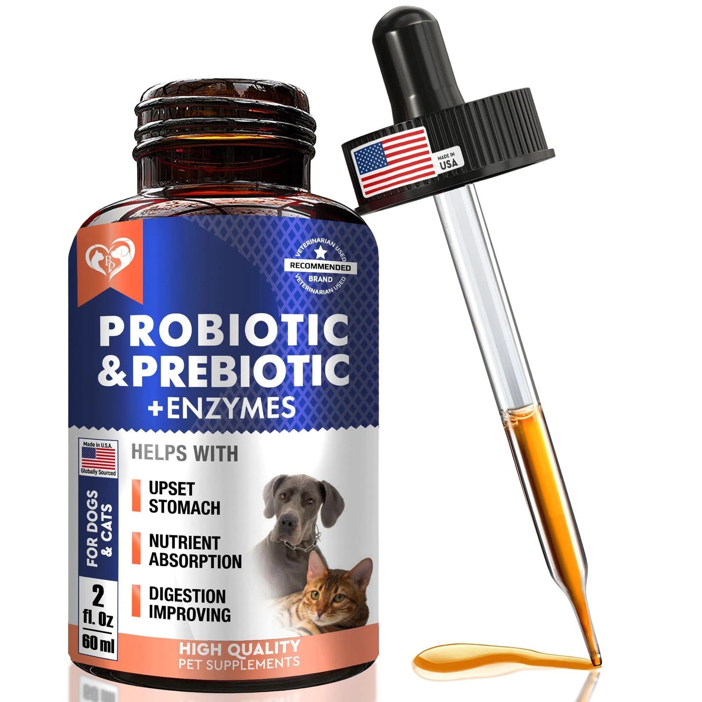 Pre & Probiotic Pet Supplement Drops